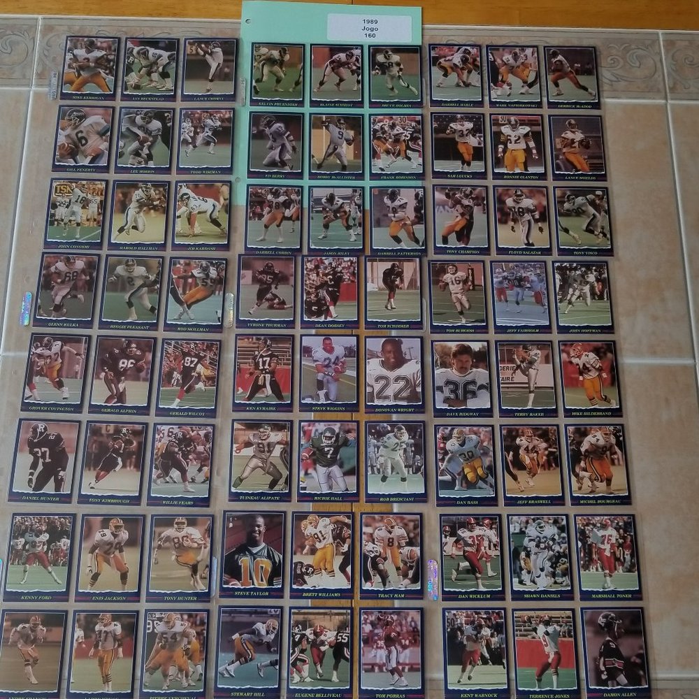 1989 Set Jogo CFL Football Cards